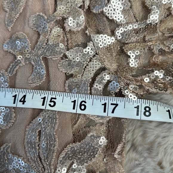 Mango | Sheer Sequin Mini Dress with 3/4 Flared Sleeves - Picture 3 of 13